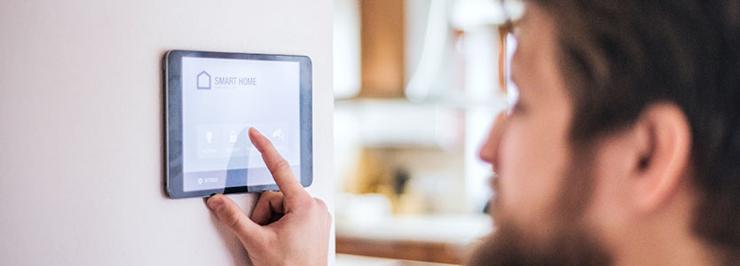 smart home wall device to control home settings